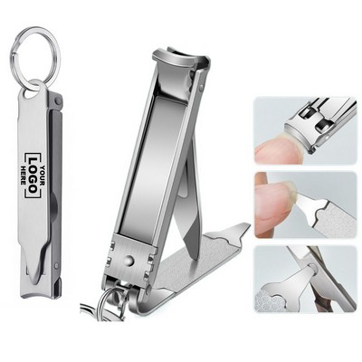 Keychain Nail Clipper with Multi-Function Tools