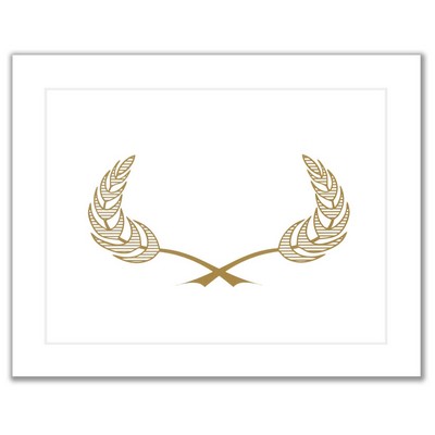 9.5" x 12" White Certificate Holder