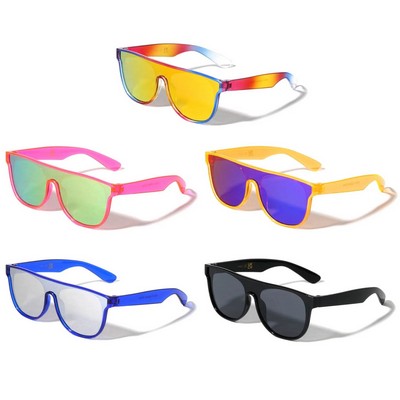Kids Flat Lens Shield Sunglasses