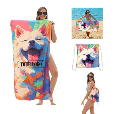 2 in 1 Foldable Beach Towels