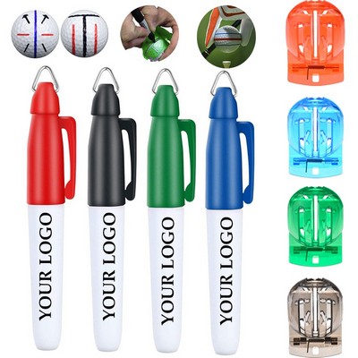 Golf Ball Liner Marker with 1 Waterproof Marking Pen