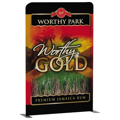 WaveLine® Rectangular Media Panel w/Frame & Single Sided Graphics (57"x89")