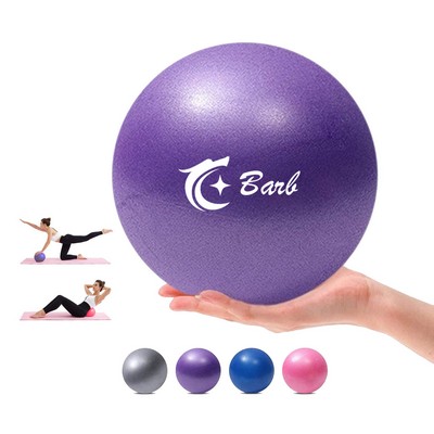 Pilates Mini Yoga Exercise Ball with Inflatable Straw