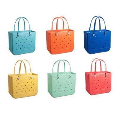 Large EVA Beach Tote Bag with Hole