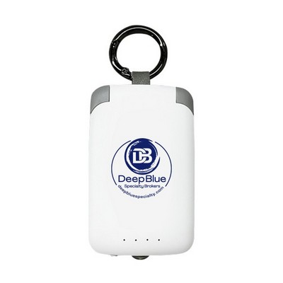 2000 mAh Keychain Power Bank With Flash Light