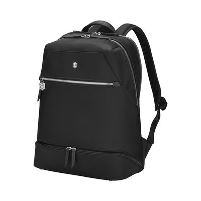 15'' Victoria Signature Deluxe Black Backpack w/10" Tablet Pocket