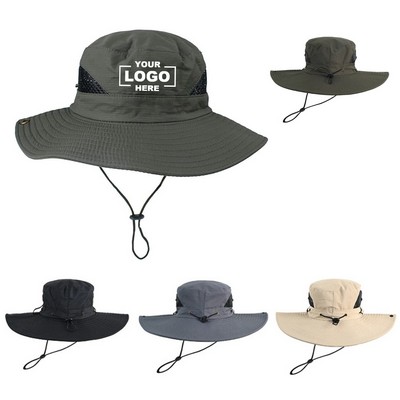 UPF 50+ Sun Protection Wide Brim Bucket Hat for Men and Women