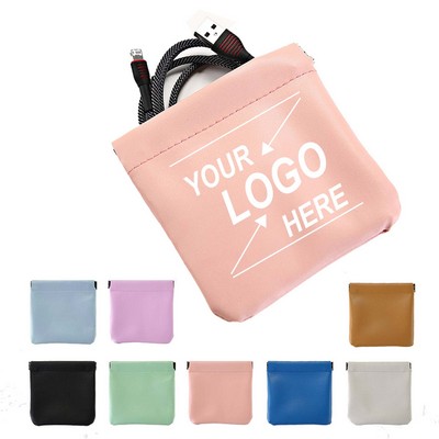 Mini Portable PU Leather Cosmetic Bag?