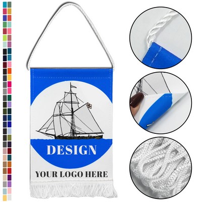 Custom Mini Hanging Polyester Banner