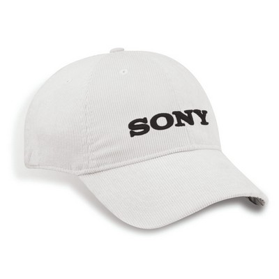 Fez Corduroy Cap w/Contrasting Plaid Underpeak
