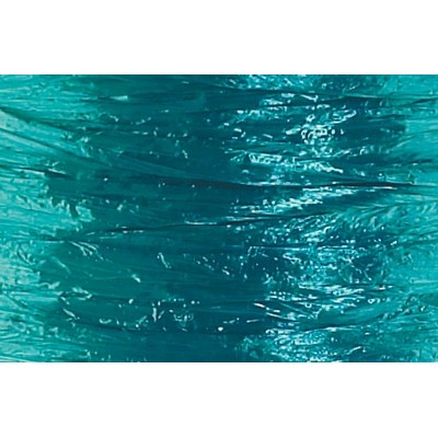 Teal Pearlized Nylon Raffia Ribbon