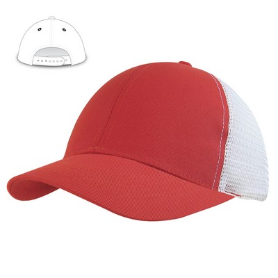 KNP Cotton Mesh Trucker Cap, Two Tone