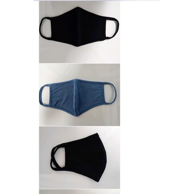 Plain Protective Face Mask Black - USA MADE