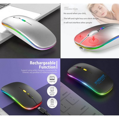 Promotek iBank® Bluetooth Wireless Mouse, LED Slim Dual Mode (Bluetooth 5.1 and 2.4G Wireless)