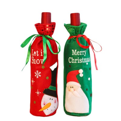 Christmas Wine Bottle Cover