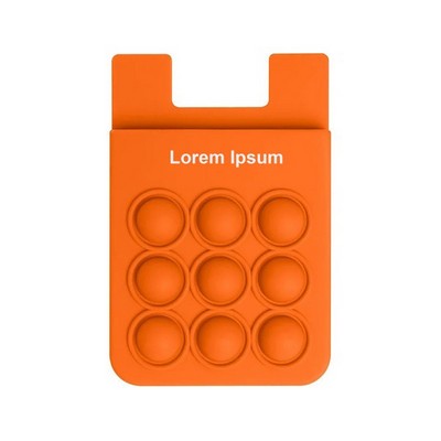 Push Pop Bubble Phone Card Wallet