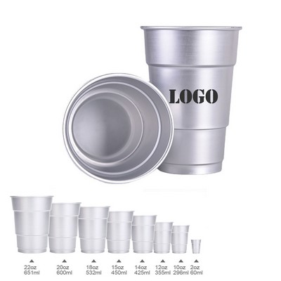 16 oz. Custom Aluminum Reusable Party Beer Cup