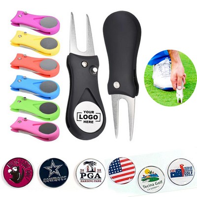 Foldable Golf Divot Repair Tool