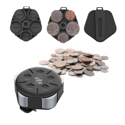 Portable Coin Organizer Box