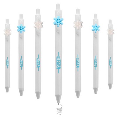 Click Activated Pen With Snow Flake