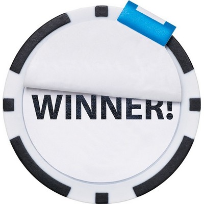 Poker Chip Ball Marker w/Peel Off Label