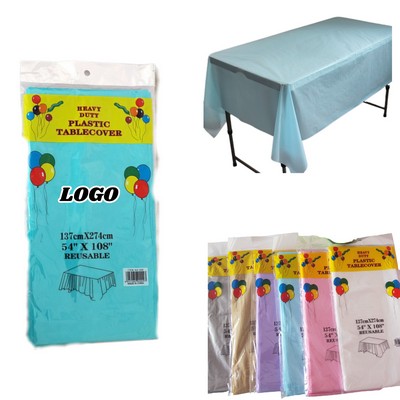 Disposable Solid Color Party Tablecloth