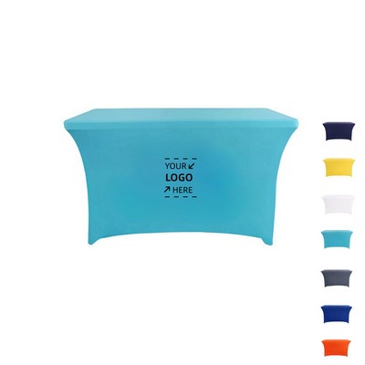 Custom 6ft Stretch Polyester Table Cloth