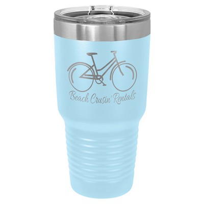 Polar Camel 30 oz. Light Blue Insulated Ringneck Tumbler