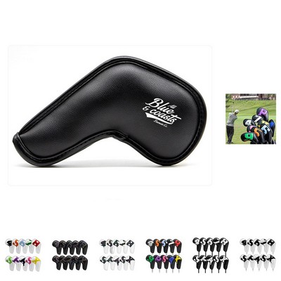 Ultra Thick Golf Iron Head Cover with Magic Tape Closure and 3-Layer Protection