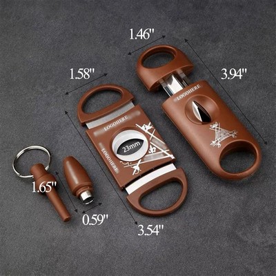 Brown Cigar Cutter Set of 3