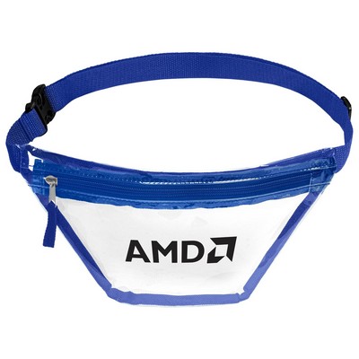 Clear PVC Fanny Pack Standard (Factory Direct - 10-12 Weeks)