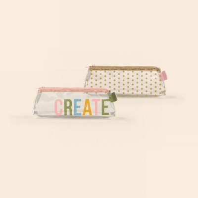 Clear Vinyl Fiddlesticks Middle Pouch