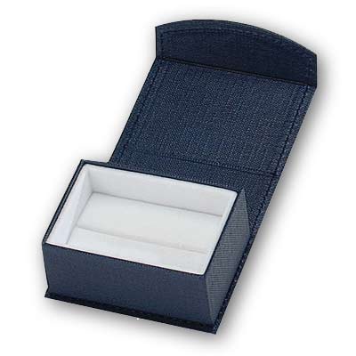 Linen Paper Magnetic Double Ring Box
