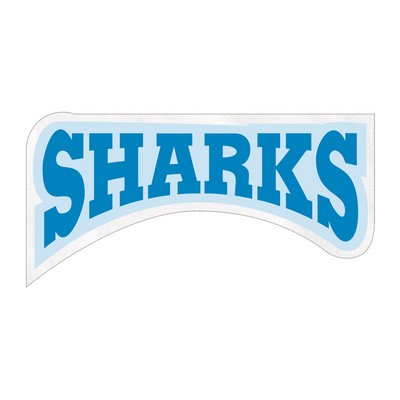 Premium Helmet Decal | Custom | Die Cut Shape | Clear CONFORMcal™ | 5 or Less Sq In