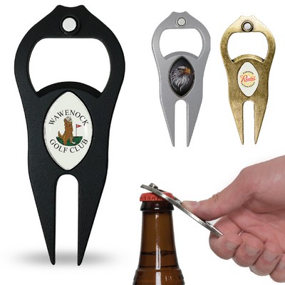 Hat Trick Golf Divot Tool With Football Shape Ball Marker