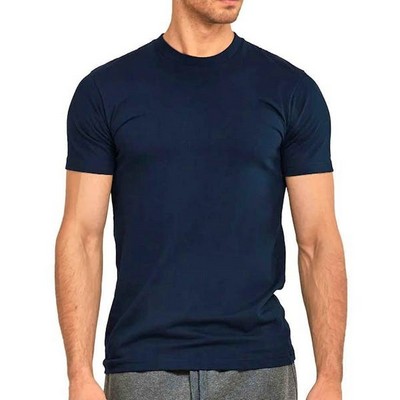 Men's Crew Neck T-Shirts - Navy, 3X, Heavyweight (Case of 10)