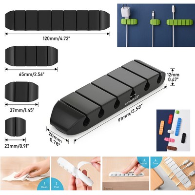 Streamlined Organization: Single-Slot Adhesive Cord Holders