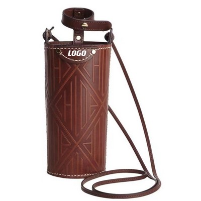 PU Portable Cup Sleeve With Shoulder Band
