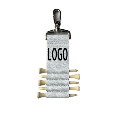 Golf Tee Storage Leather Case