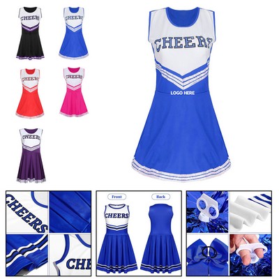 College cheerleader sports uniform.