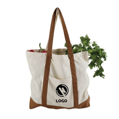 Durable Canvas Shopping Tote