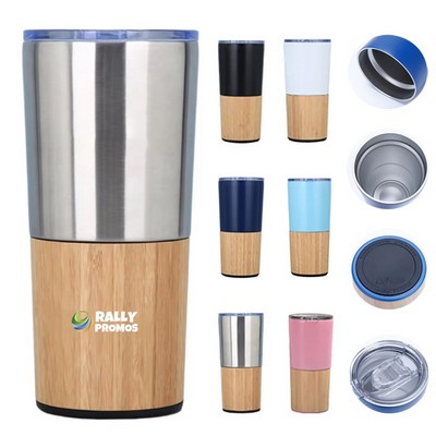 20OZ Bamboo Stainless Steel Travel Tumbler