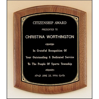 Solid American Walnut Plaque (7.5"x8.5")
