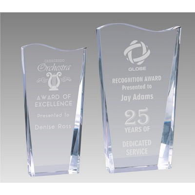 Slippery Slope Optic Crystal Award (4"x7")