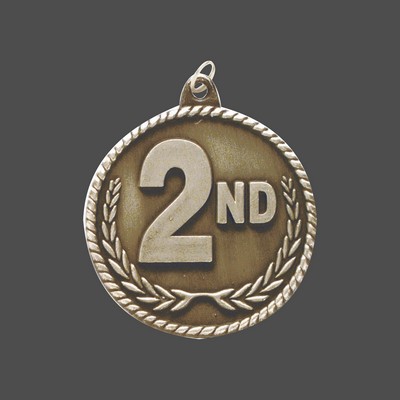 2" Gold 2nd Place High Relief Medal
