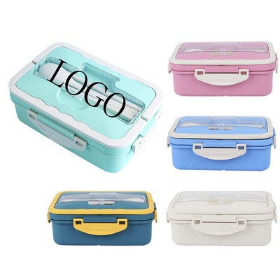 Wheat Straw Portable Handle Lunch Box