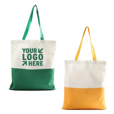12 Oz. Two Tone Cotton Tote Bag