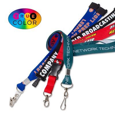 RUSH 3/4" Domestic TrueColor Custom Full Color Lanyard