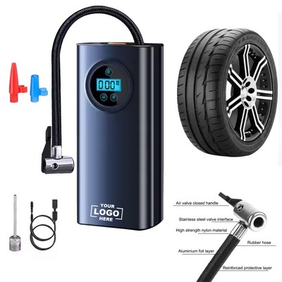 LCD - Display Portable Tire Inflator: Ideal for Cars, Motorcycles, Bicycles & Balls