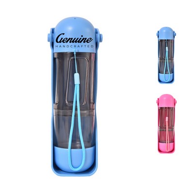 20 Oz Multifunctional Pet Outdoor Water Bottle